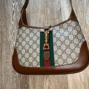 Gucci bag.  It is the small 1961 Jackie re:release